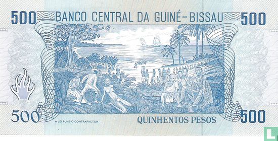 Guinee-Bissau 500 Pesos 1990 - Afbeelding 2