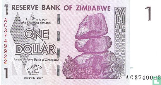 Simbabwe 1 Dollar 2007 - Bild 1