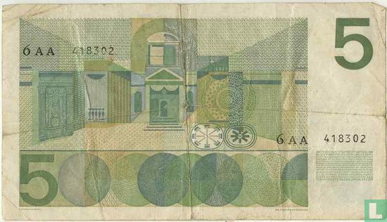 Nederland 5 gulden (PL22.e) - Afbeelding 2