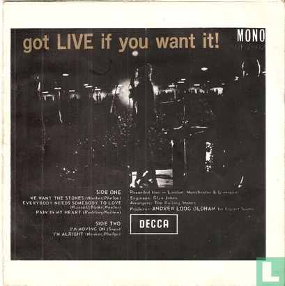 Got Live if you Want It - Afbeelding 2