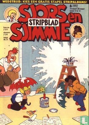 Sjors en Sjimmie stripblad 6 - Image 1