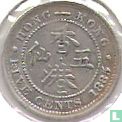 Hong Kong 5 cents 1885 - Afbeelding 1