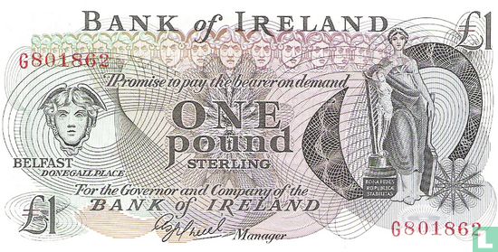 Noord-Ierland 1 Pound ND (1980) - Afbeelding 1
