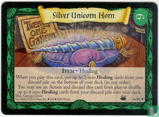 Silver Unicorn Horn - Image 1
