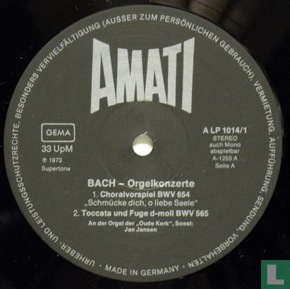 Bach ~ Orgelkonzerte - Afbeelding 3