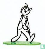 Alph-Art Tintin - 7 cm - vert SOCl