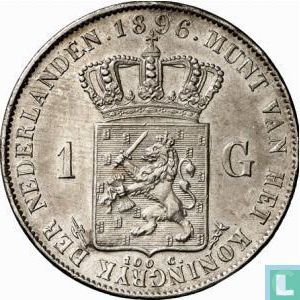Pays-Bas 1 gulden 1896 - Image 1