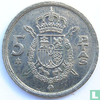 Espagne 5 pesetas 1975 (79) - Image 1