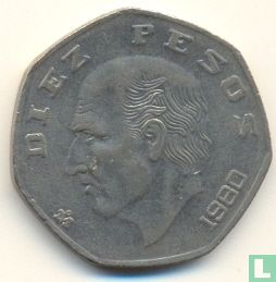 Mexique 10 pesos 1980 - Image 1