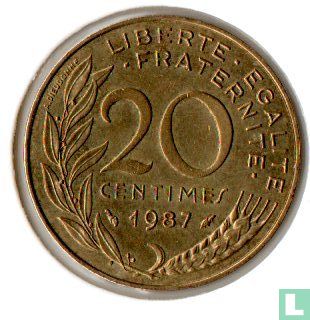 Frankreich 20 Centime 1987 - Bild 1