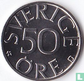 Suède 50 öre 1991 - Image 2
