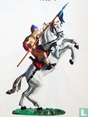 Normanne zu Pferd mit Speer 