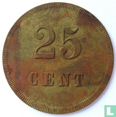 Winkelvereeniging H.U.Z. 25 cent - Afbeelding 1