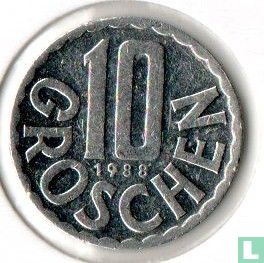 Oostenrijk 10 groschen 1988 - Afbeelding 1