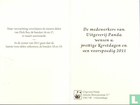 Kerstkaart 2010 - 2011 - Uitgeverij Panda - Bild 3