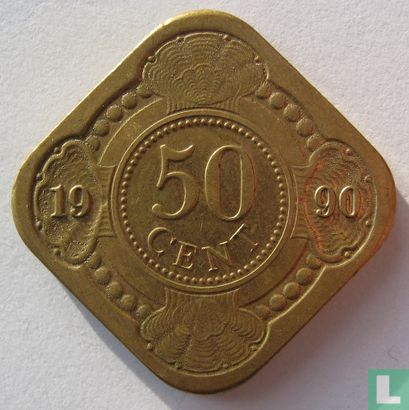 Antilles néerlandaises 50 cent 1990 - Image 1