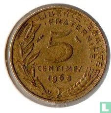 France 5 centimes 1968 - Image 1