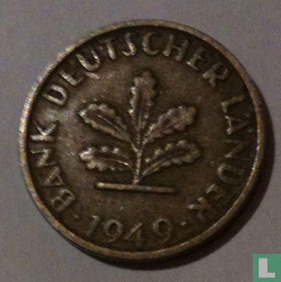 Duitsland 5 pfennig 1949 (G) - Afbeelding 1