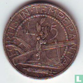 Saint-Marin 5 lire 1936 - Image 2