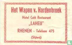 Het Wapen v. Hardenbroek Hotel Café Restaurant "Laheij"