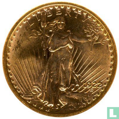 Verenigde Staten 20 dollars 1922 (zonder S) - Afbeelding 1