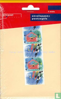 Enveloppen + postzegels - Afbeelding 1