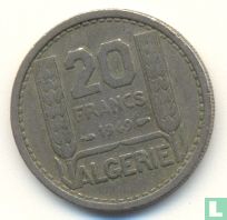 Algerije 20 francs 1949 - Afbeelding 1