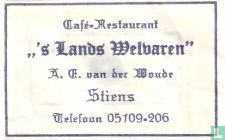 Cafe Restaurant " 's Lands Welvaren"