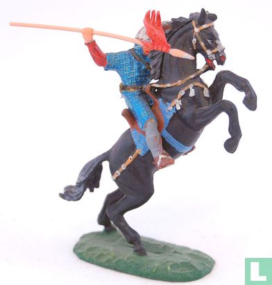 Normandier op stijgerend paard met speer - Afbeelding 1