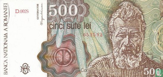 Roemenië 500 Lei 1991 - Afbeelding 1