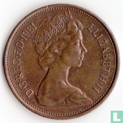 Verenigd Koninkrijk 2 new pence 1981 - Afbeelding 1