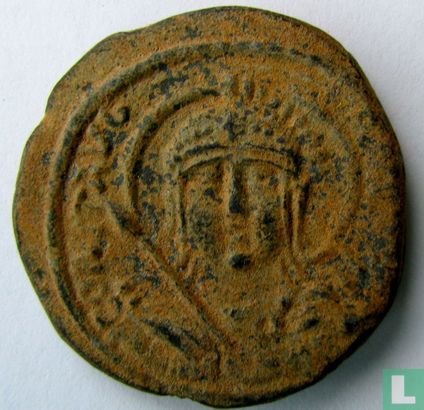 Byzantijnse Rijk  40 nummi (follis)  610-641 CE - Afbeelding 2