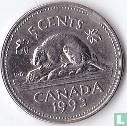 Canada 5 cents 1993 - Afbeelding 1