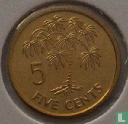 Seychelles 5 cents 1995 - Image 2