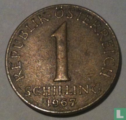 Autriche 1 schilling 1967 - Image 1