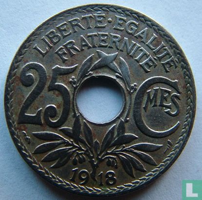 Frankrijk 25 centimes 1918 - Afbeelding 1