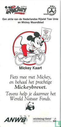 Mickey kaart - Fiets mee met Mickey, en behaal het prachtige Mickeybrevet - Afbeelding 1