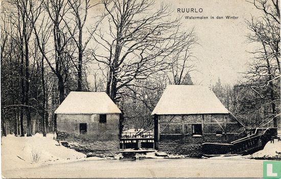 RUURLO Watermolen in den Winter - Afbeelding 1