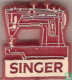 Singer [wit op rood] - Afbeelding 1