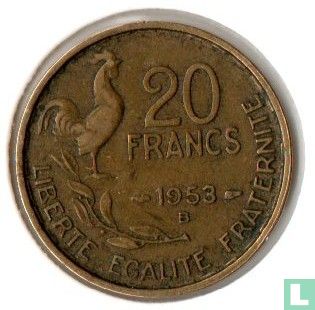 Frankrijk 20 francs 1953 (B) - Afbeelding 1