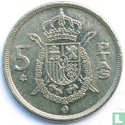 Espagne 5 pesetas 1975 (80) - Image 1