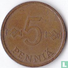 Finland 5 penniä 1967 - Afbeelding 2