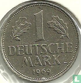 Allemagne 1 mark 1969 (G) - Image 1