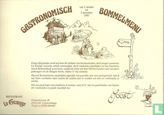 Gastronomisch Bommelmenu - Image 1