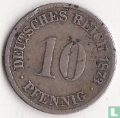 German Empire 10 pfennig 1873 (F) - Image 1