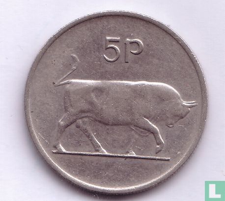 Ierland 5 pence 1976 - Afbeelding 2