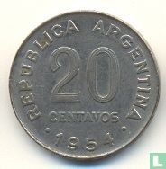 Argentinië 20 centavos 1954 - Afbeelding 1