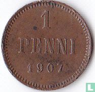 Finland 1 penni 1907 (SNY 32.2) - Image 1