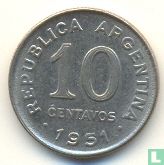 Argentinië 10 centavos 1951 - Afbeelding 1