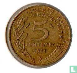 Frankrijk 5 centimes 1971 - Afbeelding 1